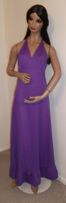 1970s purple maxi dress