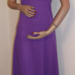 1970s purple maxi dress