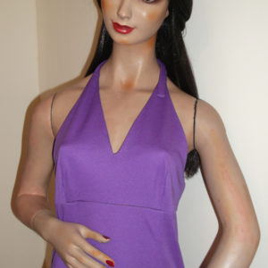1970s purple maxi dress - top