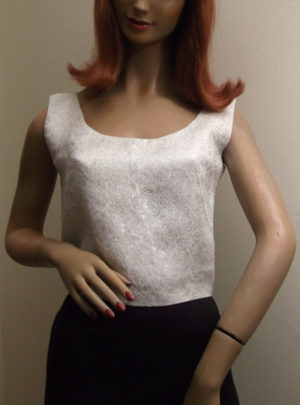 1950s/60s silver top on mannequin