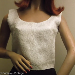1950s/60s silver top on mannequin