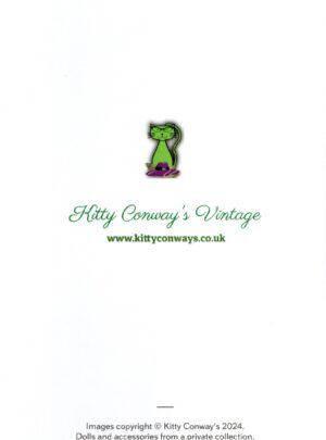 back of greeting card logo and copyright notice